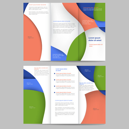 Abstract colored brochure template for your businessのイラスト素材