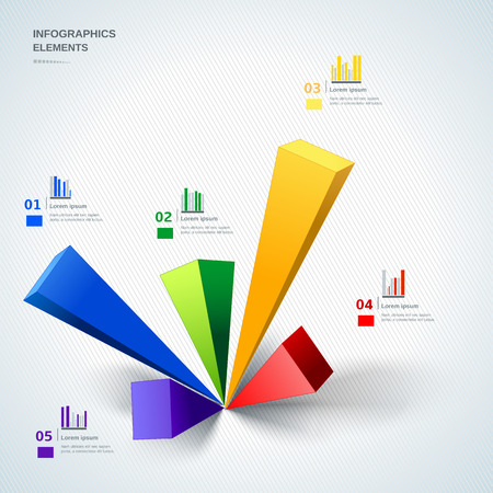 Infographic design elements illustration for business and presentationのイラスト素材