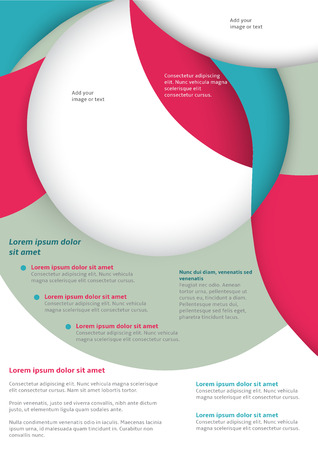Layout business flyer template or a magazine coverのイラスト素材