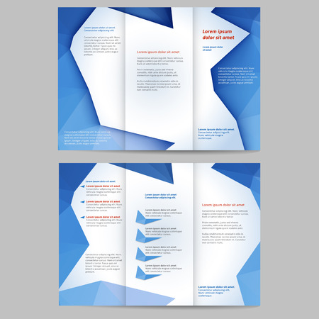 Abstract colored brochure template for your businessのイラスト素材
