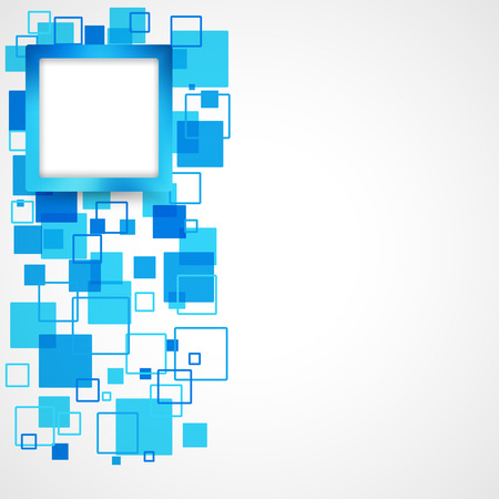 Abstract modern background with blue squaresのイラスト素材