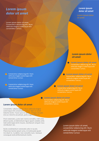 Layout business flyer template or a magazine coverのイラスト素材