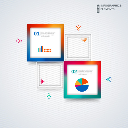 Abstract multicolor template for business and infographicのイラスト素材