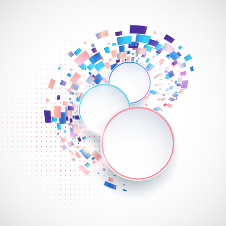 Colorful abstract composition with place for textのイラスト素材