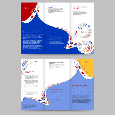 Abstract colored brochure template for your businessのイラスト素材