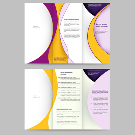 Abstract colored brochure template for your businessのイラスト素材