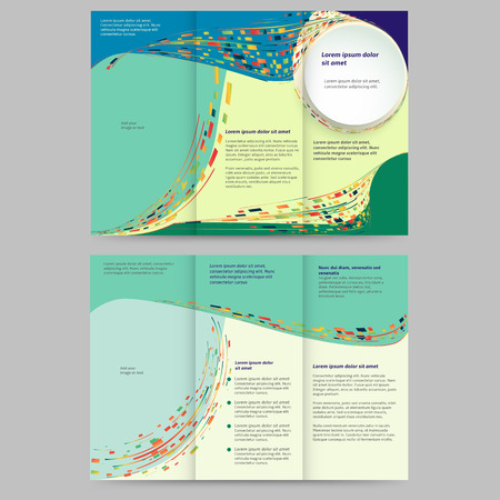 Abstract colored brochure template for your businessのイラスト素材