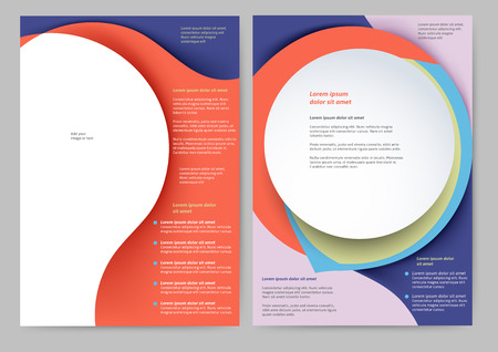 Abstract colored brochure template for your businessのイラスト素材
