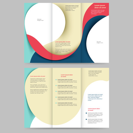 Abstract colored brochure template for your businessのイラスト素材