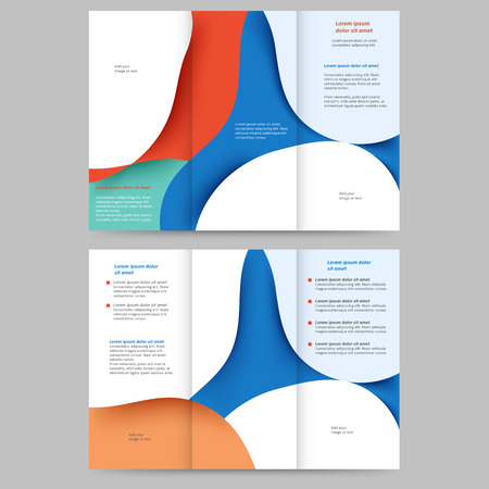 Abstract colored brochure template for your businessのイラスト素材