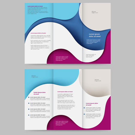 Abstract colored brochure template for your businessのイラスト素材