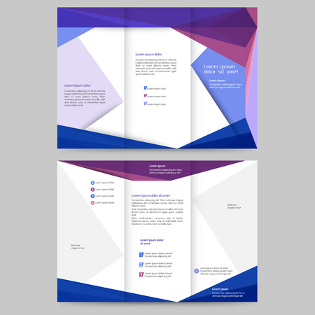 Abstract colored brochure template for your businessのイラスト素材