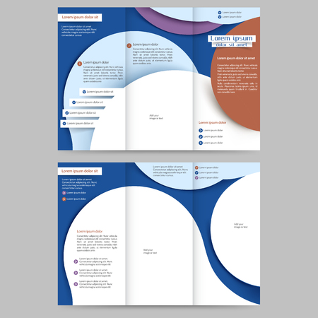 Abstract colored brochure template for your businessのイラスト素材