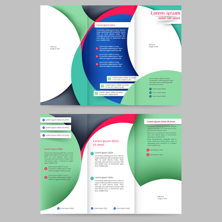 Abstract colored brochure template for your businessのイラスト素材