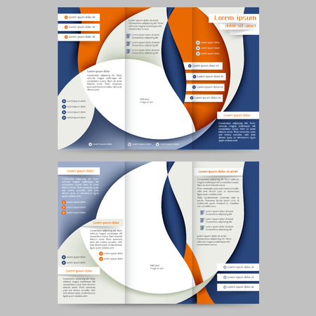 Abstract colored brochure template for your businessのイラスト素材