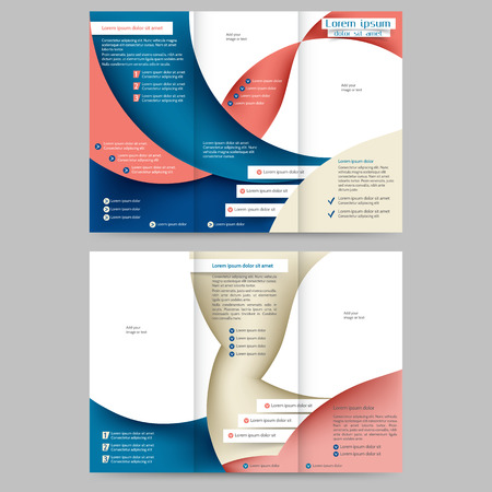 Abstract colored brochure template for your businessのイラスト素材
