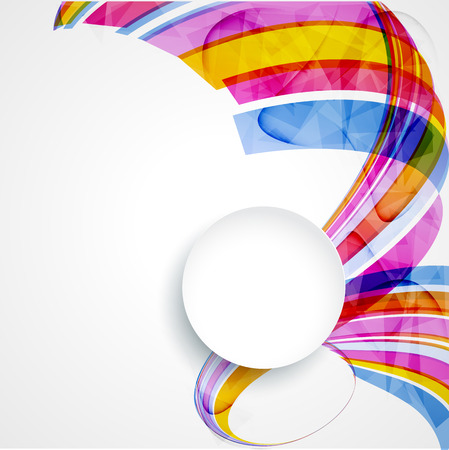 Abstract background with color waves. Can be used for business presentations, flyer, website background, brochure coverのイラスト素材