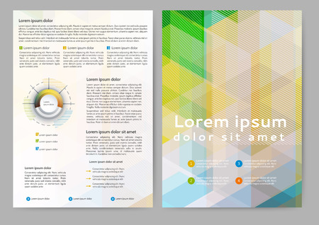 Abstract colored brochure template for your businessのイラスト素材
