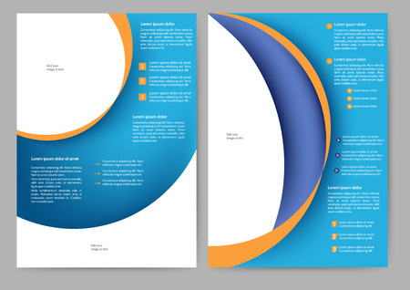 Abstract colored brochure template for your businessのイラスト素材
