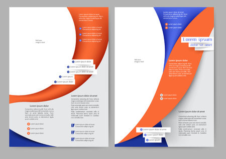 Abstract colored brochure template for your businessのイラスト素材