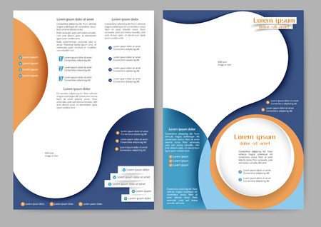 Abstract colored brochure template for your businessのイラスト素材