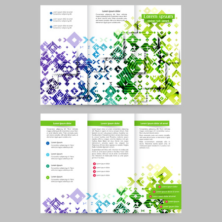 Abstract colored brochure template for your businessのイラスト素材