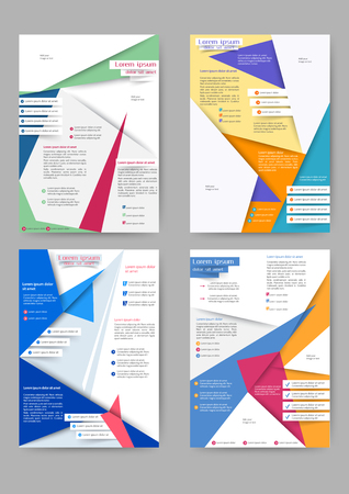 Abstract colored brochure template for your businessのイラスト素材