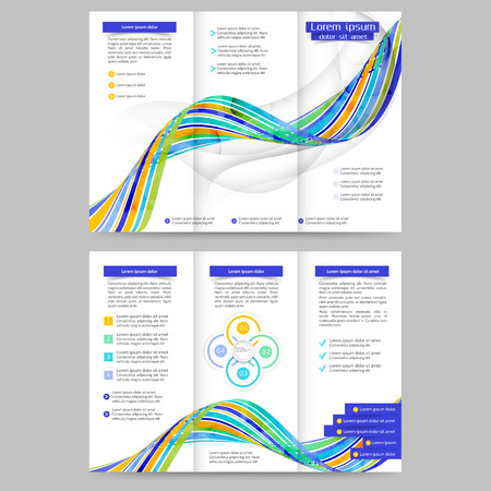 Abstract colored brochure template for your businessのイラスト素材