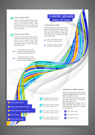 Abstract colored template for your businessのイラスト素材