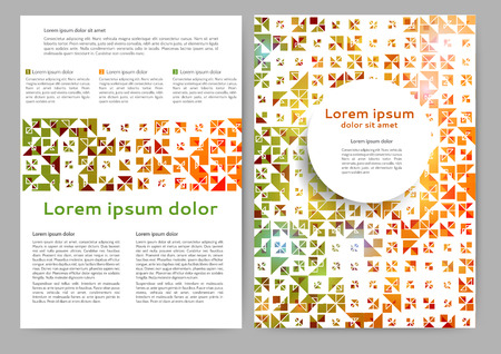 Abstract colored brochure template for your businessのイラスト素材