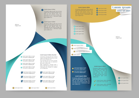 Abstract colored brochure template for your businessのイラスト素材