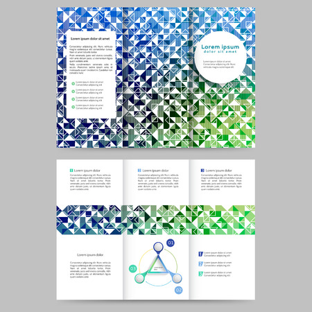 Abstract colored brochure template for your businessのイラスト素材
