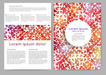 Abstract colored brochure template for your businessのイラスト素材