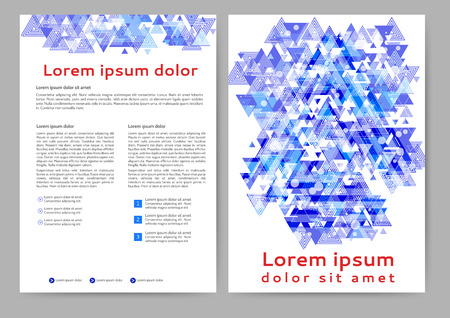 Abstract colored brochure template for your businessのイラスト素材
