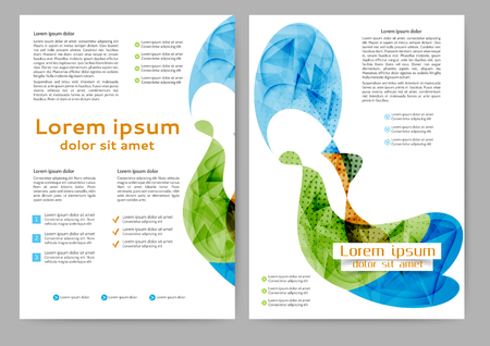 Abstract colored brochure template for your businessのイラスト素材