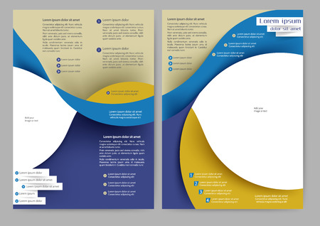Abstract colored brochure template for your businessのイラスト素材