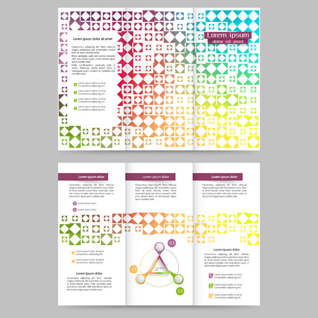 Abstract colored brochure template for your businessのイラスト素材