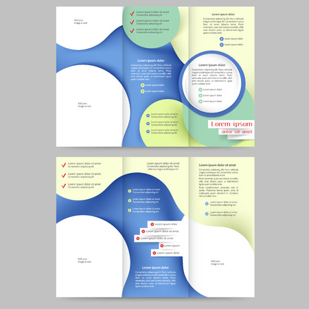 Abstract colored brochure template for your businessのイラスト素材