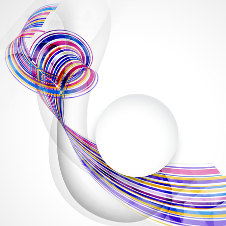 Abstract background with color waves can be used for business presentations, website background, brochure coverのイラスト素材