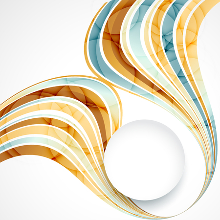 Abstract background with color waves. Can be used for business presentations, flyer, website background, brochure coverのイラスト素材