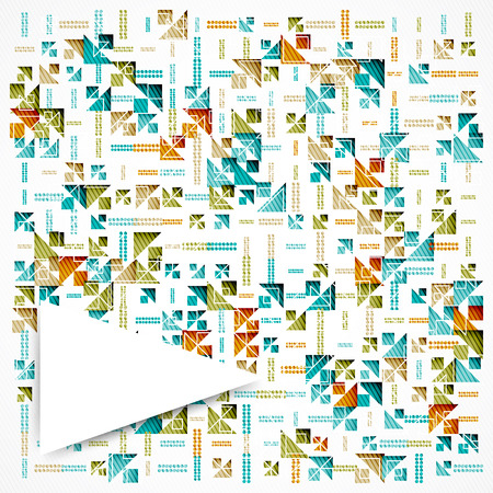 Abstract geometric background. Color geometric shape can be used to design, website layout, covers, textiles and packagingのイラスト素材