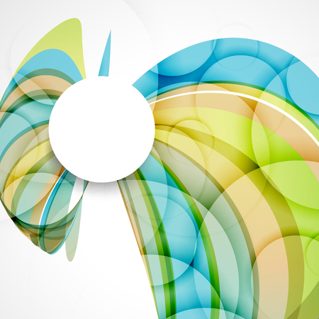 Color background with abstract lines and wavesのイラスト素材
