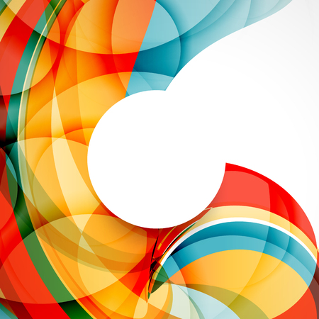 Color background with abstract lines and wavesのイラスト素材