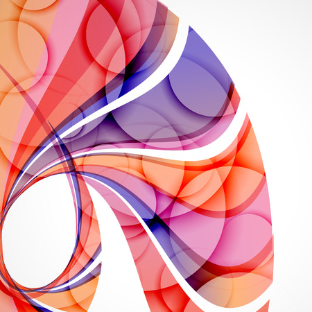 Color background with abstract lines and wavesのイラスト素材