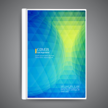 Color book design template with geometric elementsのイラスト素材