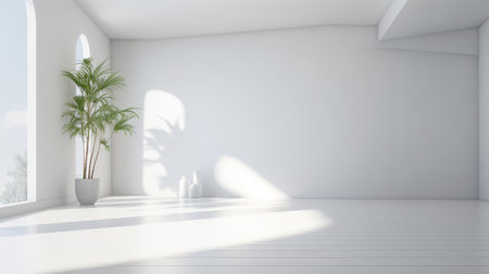 Abstract white clean, vibrant architectural backgroundの素材