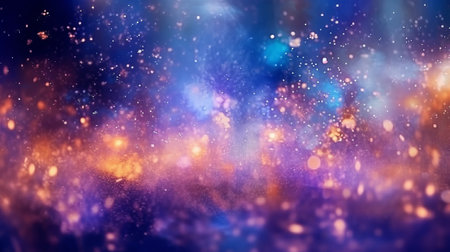 New year festival abstract background with glitter, bokeh, magical lightの素材