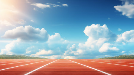 Abstract athletics background with copy spaceの素材