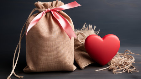 Holiday background, valentine's day minimalistic designの素材