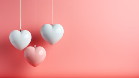 Holiday background, valentine's day minimalistic designの素材